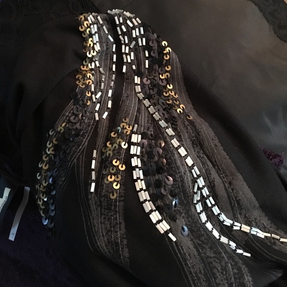 MOSSIMO Black embellished tunic S - Picture 5 of 7